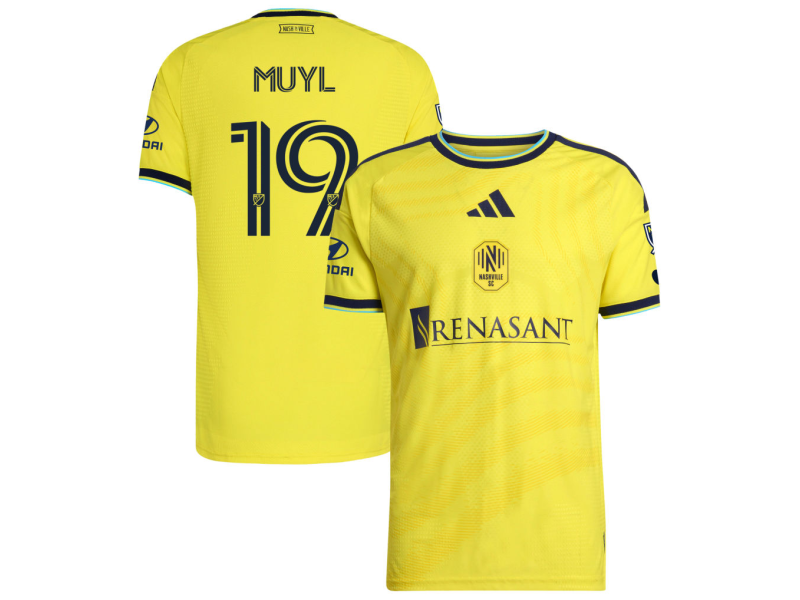 Alex Muyl Nashville SC 2026 The Reverb Edition Player Version Jersey - Yellow With Patch