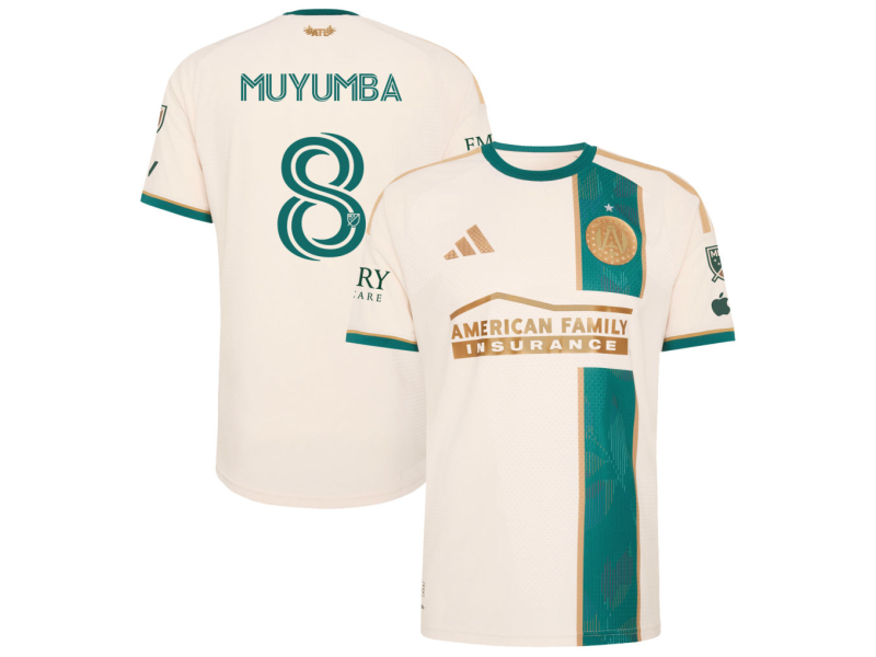 Tristan Muyumba Atlanta United FC 2026 Spirit Of '96 Player Version Jersey - Tan With Patch