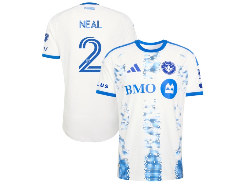 Jalen Neal CF Montreal 2026 The Procure Player Version Jersey - White With Patch