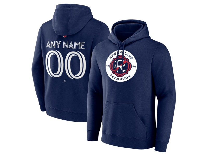 Women's New England Revolution Custom Team Authentic Pullover Hoodie - Navy