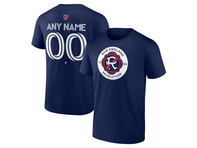 Men's New England Revolution Custom Team Authentic T-Shirt - Navy