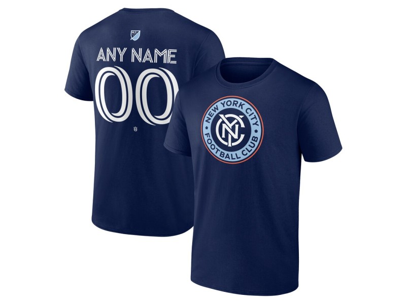 Youth New York City FC Custom Team Authentic T-Shirt - Navy