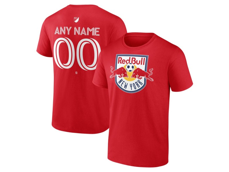 Youth New York Red Bulls Custom Team Authentic T-Shirt - Red