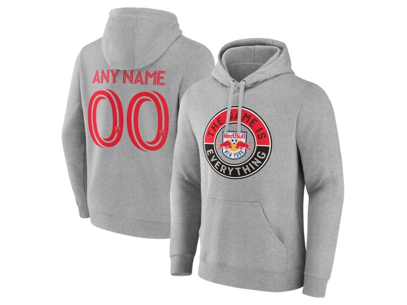 Men's New York Red Bulls The Game Is Everything Custom Pullover Hoodie - Gray