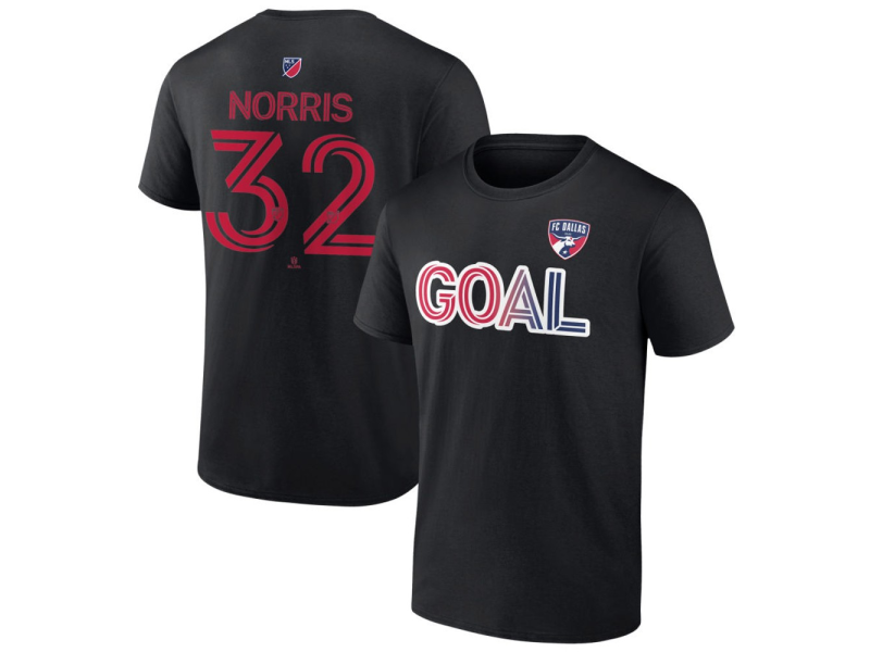 Men's FC Dallas Goal #32 Nolan Norris T-Shirt - Black