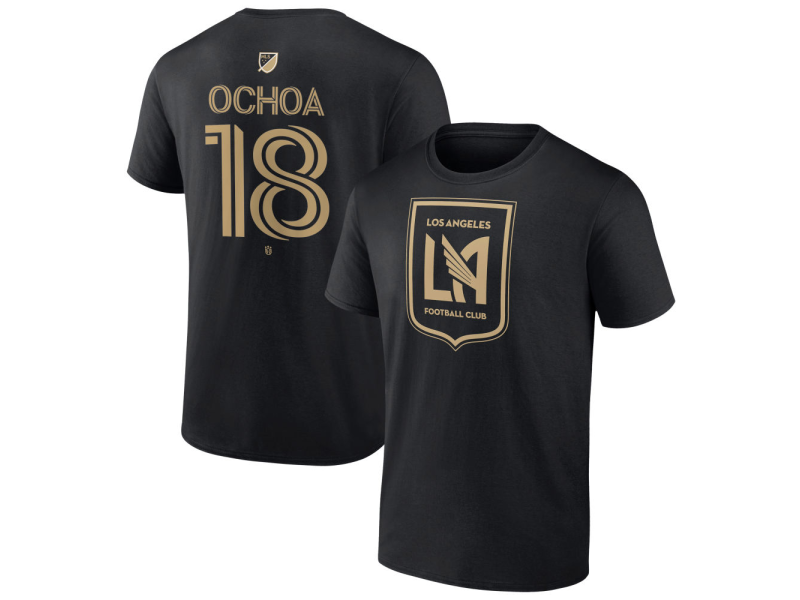 Youth LAFC #18 David Ochoa Team Authentic T-Shirt - Black