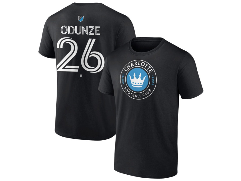 Men's Charlotte FC #26 Chituru Odunze Team Authentic T-Shirt - Black