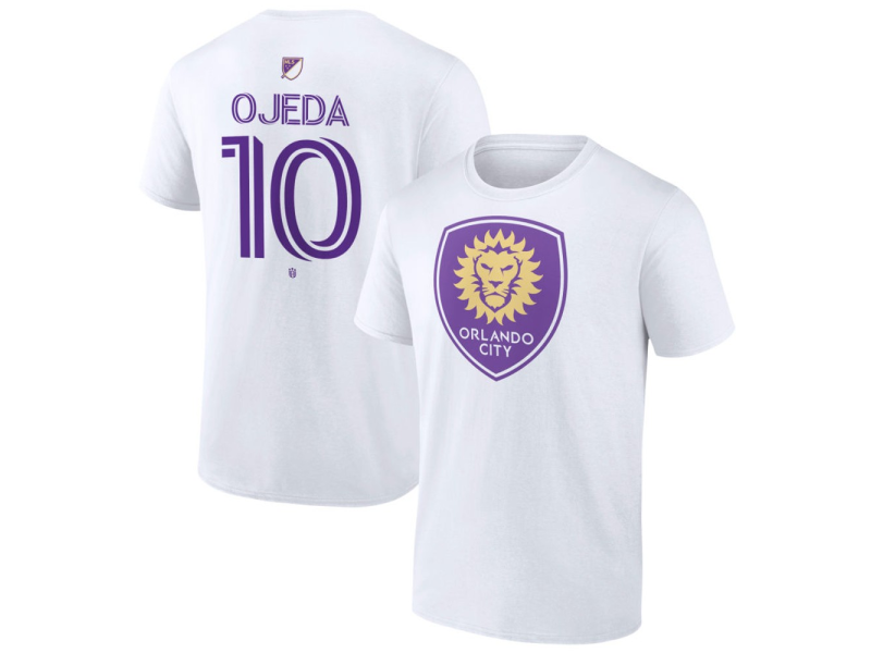 Men's Orlando City SC Authentic Stack #10 Martin Ojeda T-Shirt - White