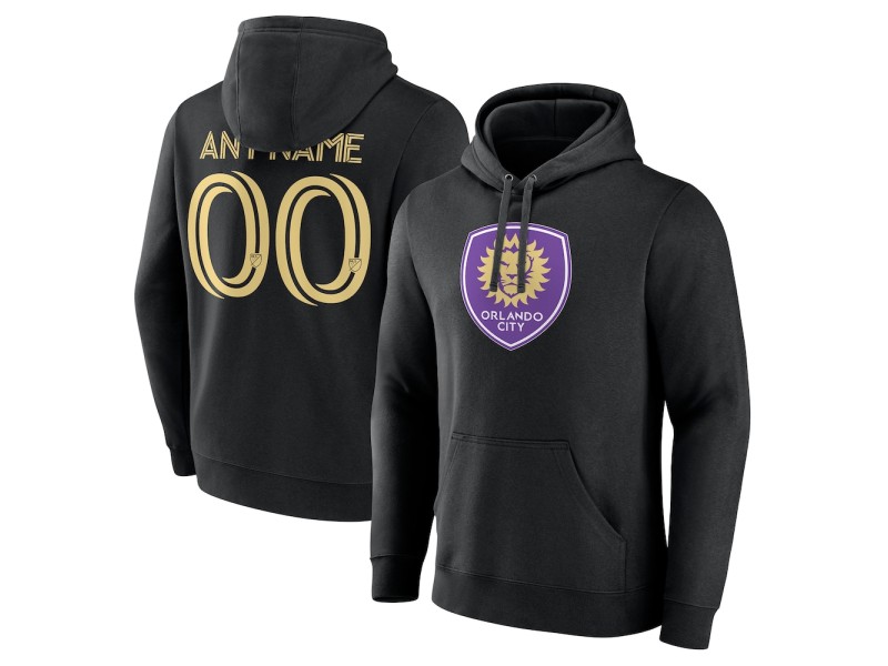 Men's Orlando City SC Custom Pullover Hoodie - Black