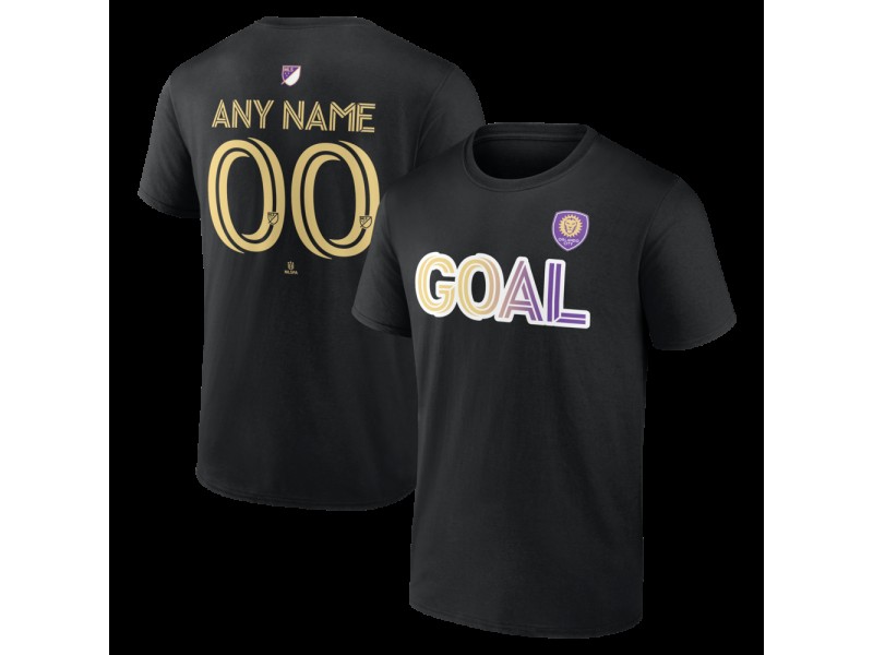 Men's Orlando City SC Goal Custom T-Shirt - Black