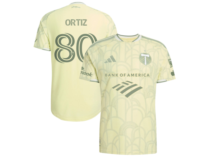 Joao Ortiz Portland Timbers 2026 Civic Stadium Edition Player Version Jersey - Yellow With Patch