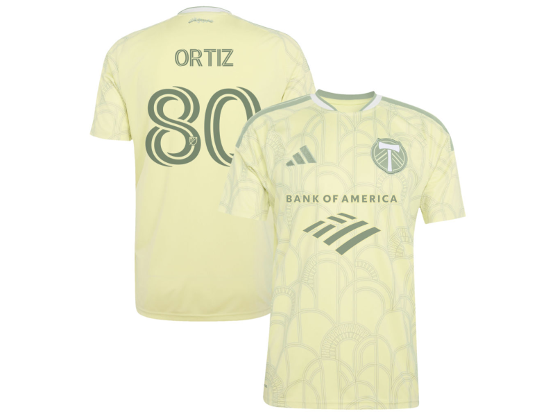 Joao Ortiz Portland Timbers 2026 Civic Stadium Edition Fan Version Jersey - Yellow