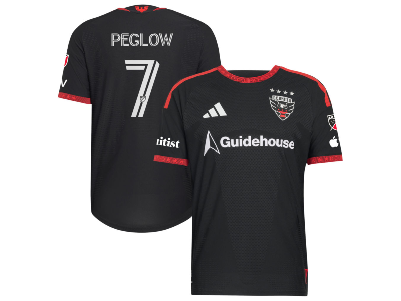Joao Peglow D.C. United 2026 Black-and-Red Edition Player Version Jersey - Black With Patch