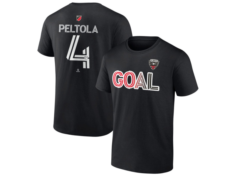 Youth D.C. United Goal #4 Matti Peltola T-Shirt - Black