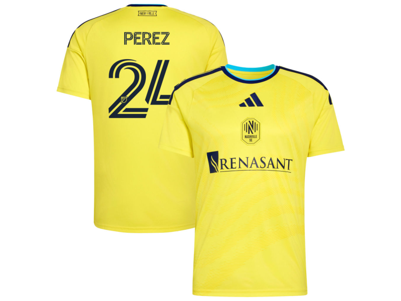 Jonathan Perez Nashville SC 2026 The Reverb Edition Fan Version Jersey - Yellow