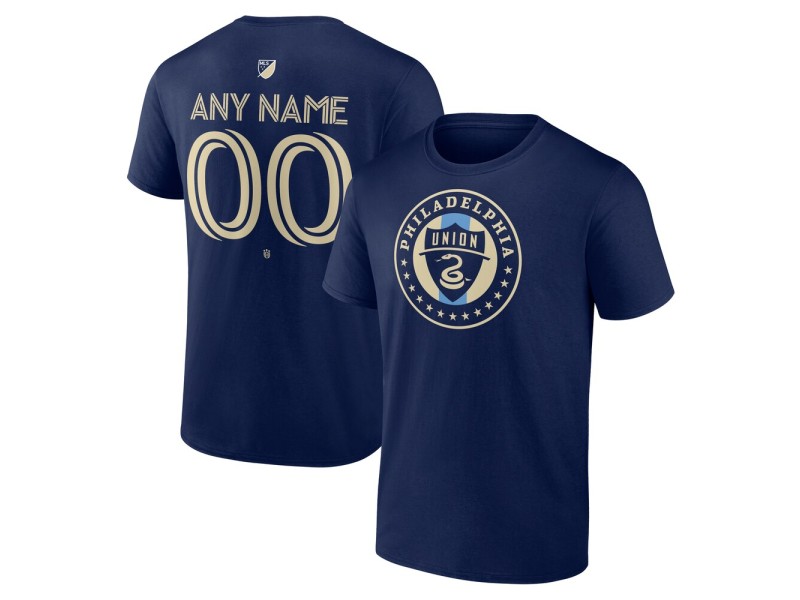 Youth Philadelphia Union Custom Team Authentic T-Shirt - Navy