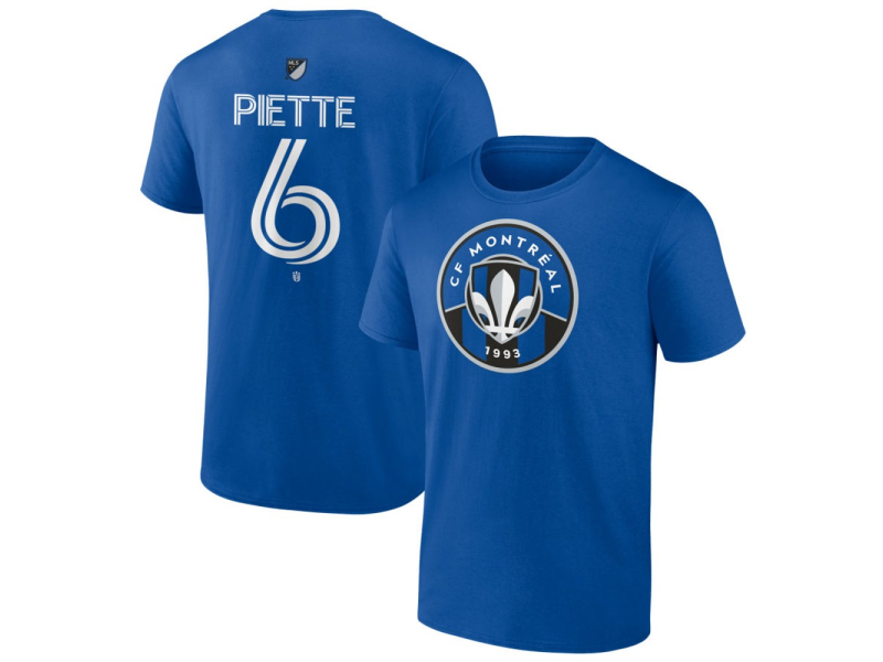 Youth CF Montreal #6 Samuel Piette Team Authentic T-Shirt - Royal
