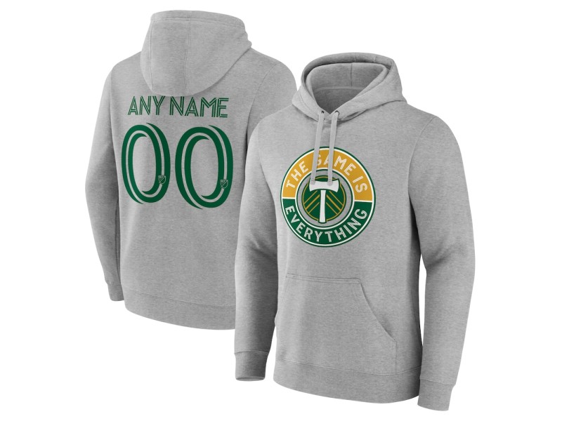 Men's Portland Timbers The Game Is Everything Custom Pullover Hoodie - Gray