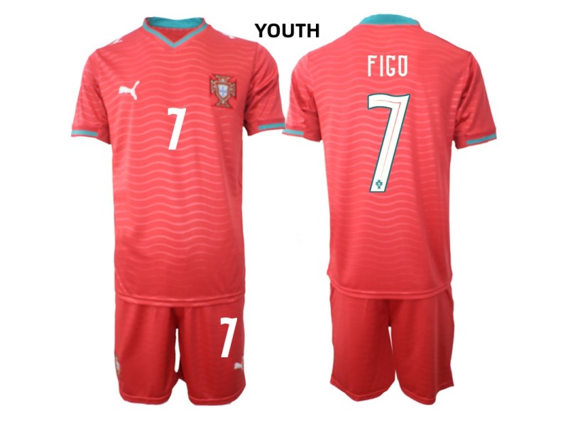 Youth FIGO Portugal 2026 World Cup Home Fan Jersey - Red