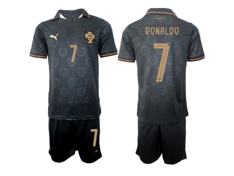 RONALDO Portugal 2026 World Cup Special Edition Away Fan Jersey - Black