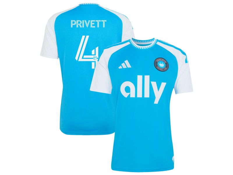 Andrew Privett Charlotte FC 2026 Carolina Kit: Crowns Up Fan Version Jersey - Blue