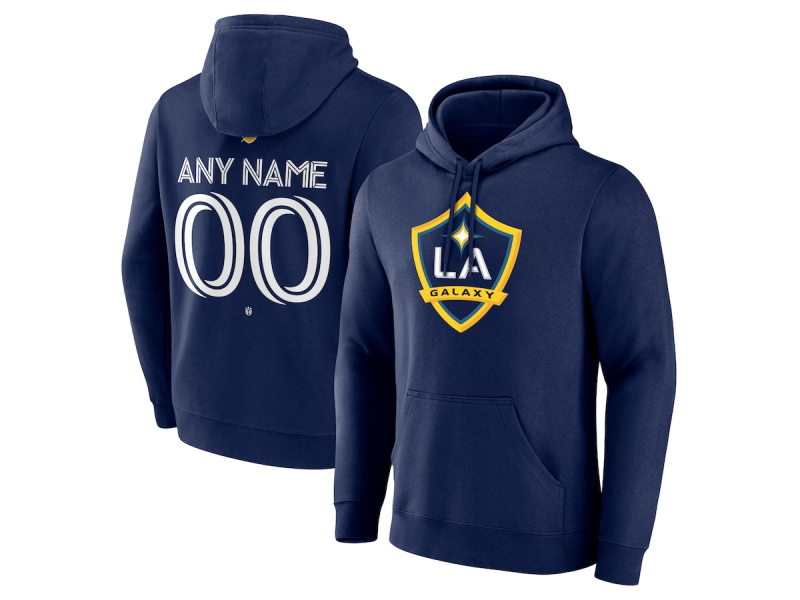 Youth LA Galaxy #17 Christian Ramirez Team Authentic Pullover Hoodie - Navy