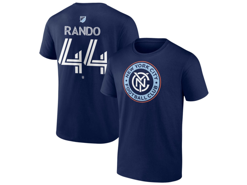 Youth New York City FC #44 Alex Rando Team Authentic T-Shirt - Navy
