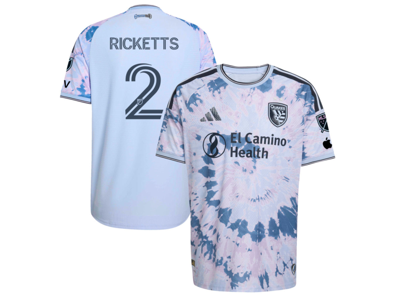 Jamar Ricketts San Jose Earthquakes 2026 The Dead Edition Player Version Jersey - Light Blue With Patch