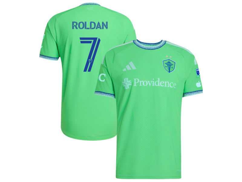 Cristian Roldan Seattle Sounders FC 2026 The Evergreen State Edition Player Version Jersey - Rave Green With Patch