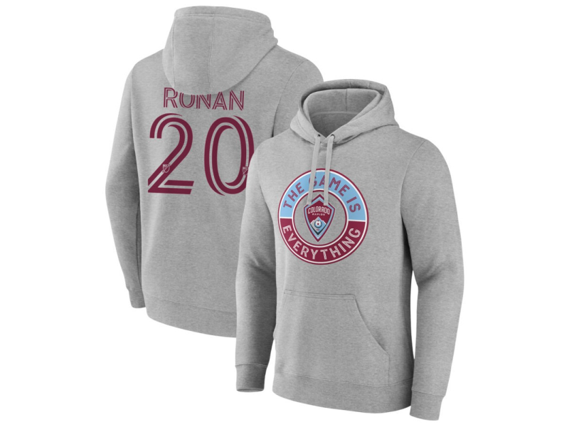 Men's Colorado Rapids The Game Is Everything #20 Connor Ronan Pullover Hoodie - Gray