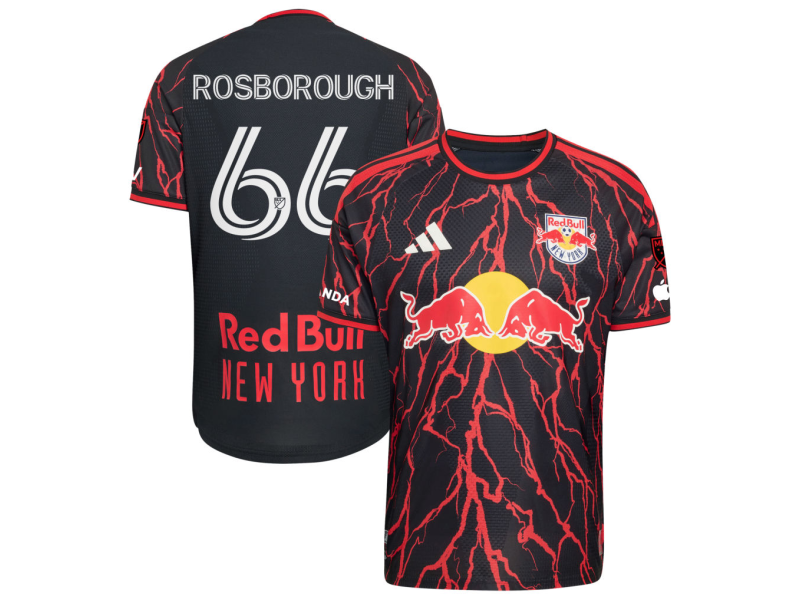 Tanner Rosborough New York Red Bulls 2026 The Rooted Edition Player Version Jersey - Black With Patch