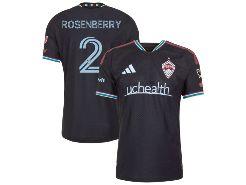 Keegan Rosenberry Colorado Rapids 2026 Colorful Colorado Player Version Jersey - Black With Patch