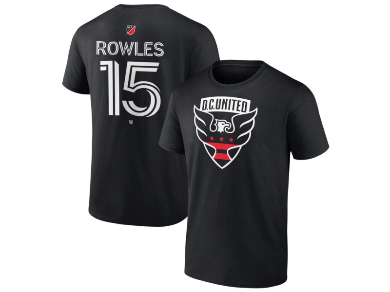 Men's D.C. United #15 Kye Rowles Team Authentic T-Shirt - Black