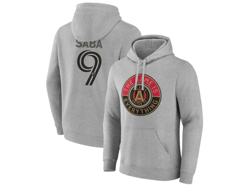 Men's Atlanta United FC The Game Is Everything #9 Saba Pullover Hoodie - Gray