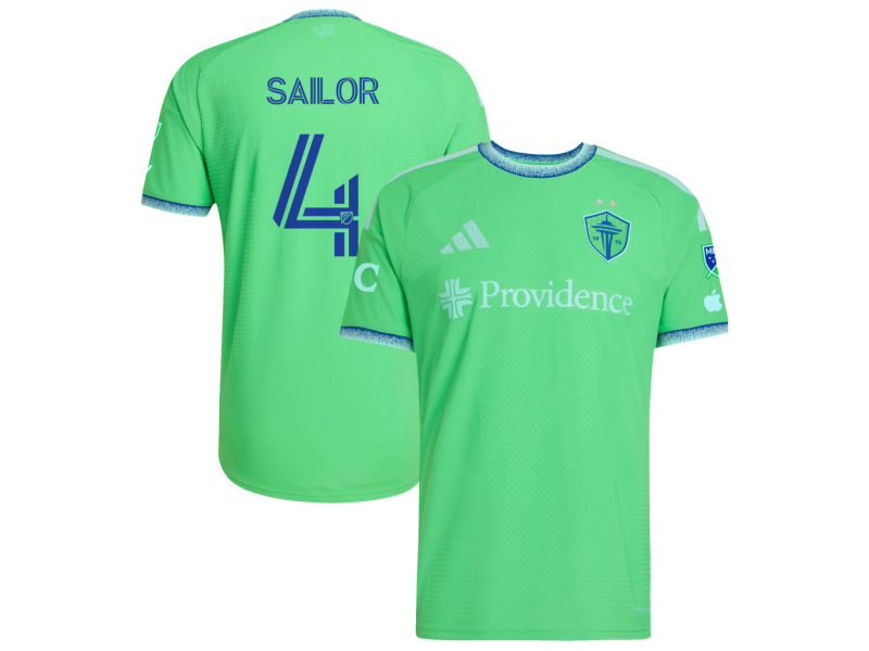 Ryan Sailor Seattle Sounders FC 2026 The Evergreen State Edition Player Version Jersey - Rave Green With Patch