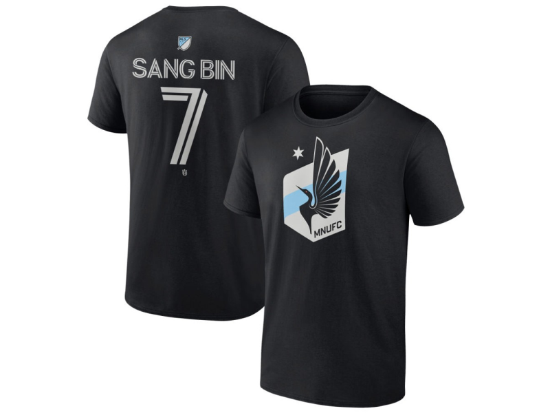 Youth Minnesota United FC #7 Sang Bin Team Authentic T-Shirt - Black
