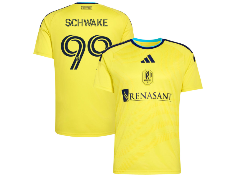 Brian Schwake Nashville SC 2026 The Reverb Edition Fan Version Jersey - Yellow