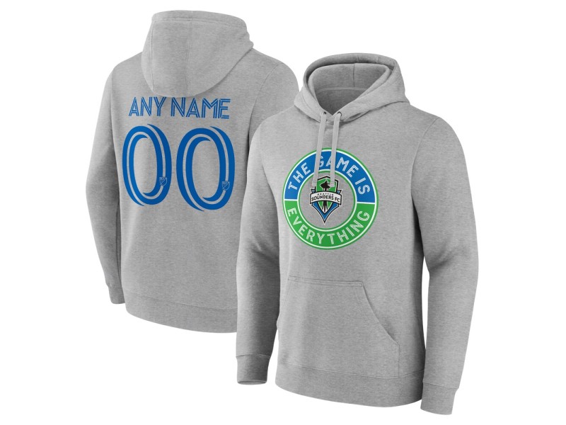 Men's Seattle Sounders FC The Game Is Everything Custom Pullover Hoodie - Gray