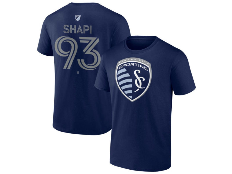 Men's Sporting Kansas City #93 Shapi Suleymanov Team Authentic T-Shirt - Navy
