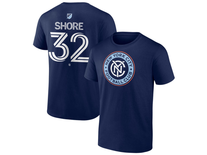 Men's New York City FC #32 Jonny Shore Team Authentic T-Shirt - Navy