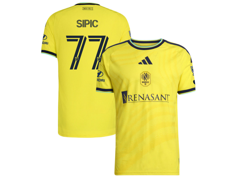 Adem Sipic Nashville SC 2026 The Reverb Edition Player Version Jersey - Yellow With Patch