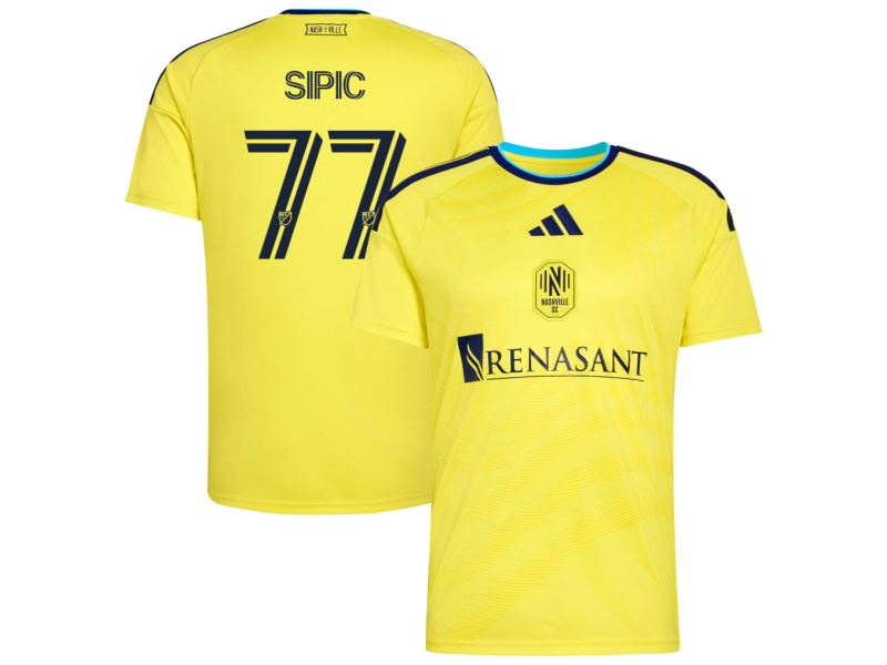 Adem Sipic Nashville SC 2026 The Reverb Edition Fan Version Jersey - Yellow