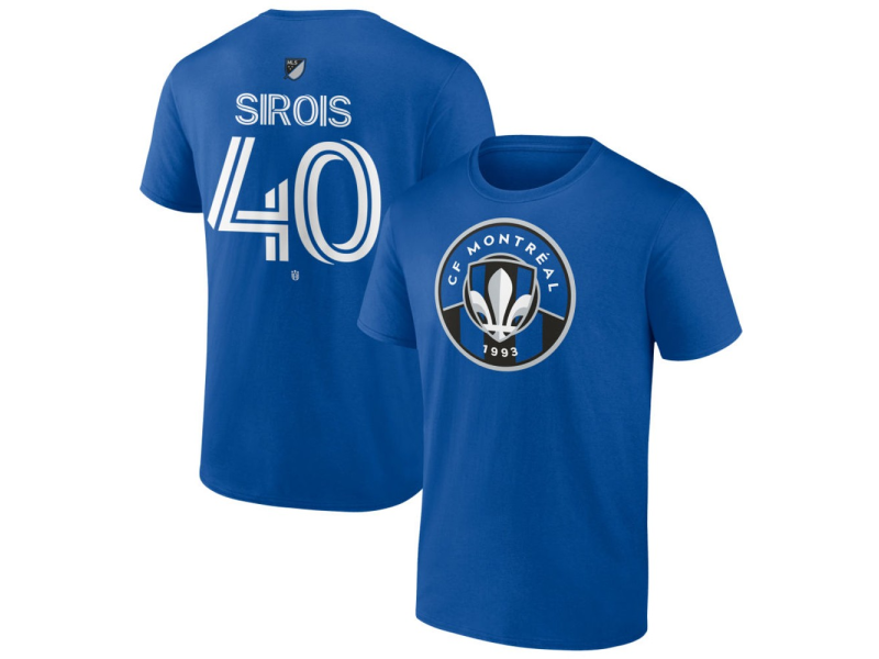 Men's CF Montreal #40 Jonathan Sirois Team Authentic T-Shirt - Royal