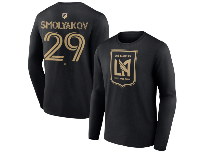 Men's LAFC #29 Artem Smolyakov Team Authentic Long Sleeve T-Shirt - Black
