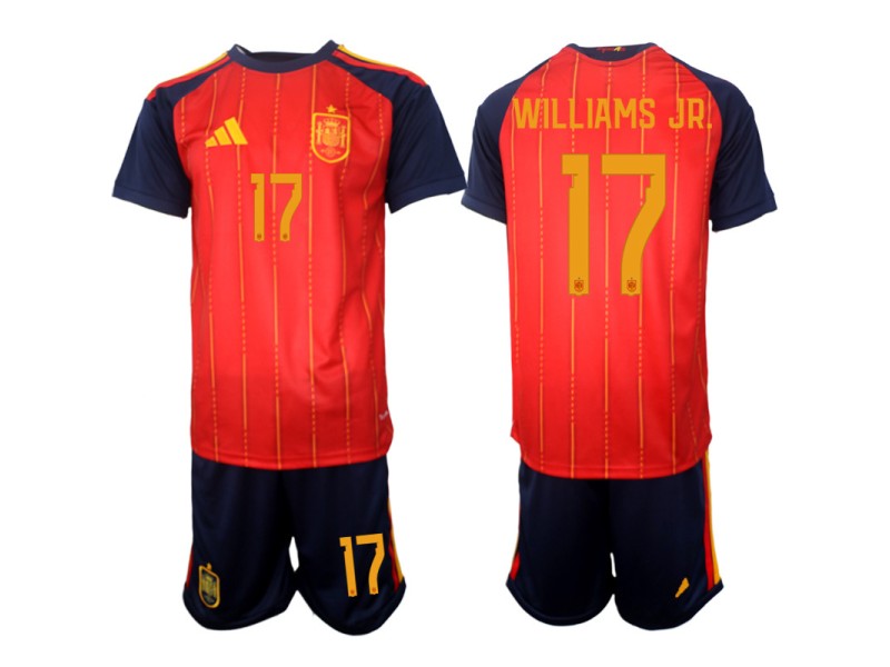 WILLIAMS JR. Spain 2026 World Cup Home Fan Jersey - Red