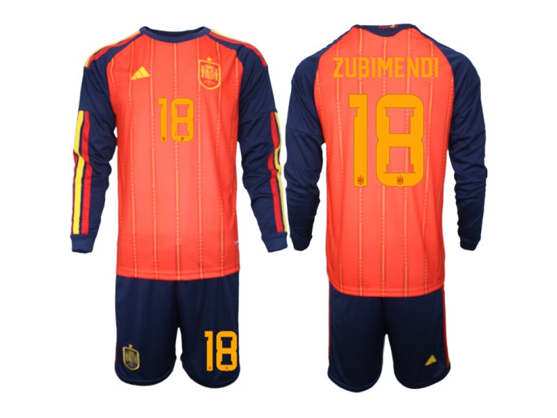 ZUBIMENDI Spain 2026 World Cup Home Fan Jersey - Red