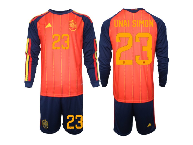 UNAI SIMON Spain 2026 World Cup Home Fan Jersey - Red