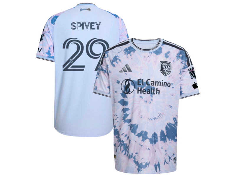 Keidren Spivey San Jose Earthquakes 2026 The Dead Edition Player Version Jersey - Light Blue With Patch