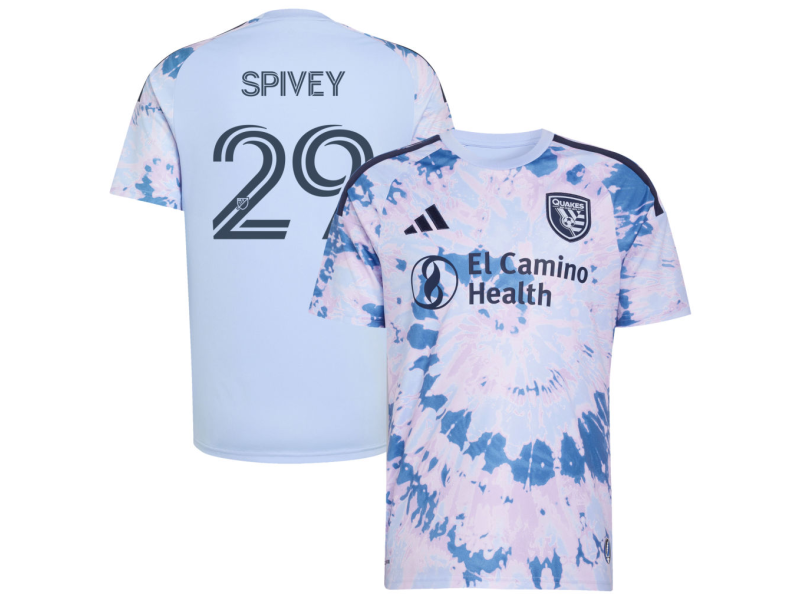 Keidren Spivey San Jose Earthquakes 2026 The Dead Edition Fan Version Jersey - Light Blue