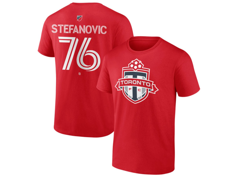 Men's Toronto FC #76 Lazar Stefanovic Team Authentic T-Shirt - Red